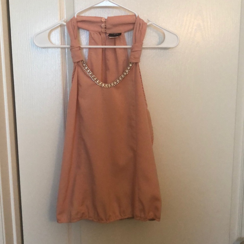 Beautiful beaded elegant yet simple sleeveless top